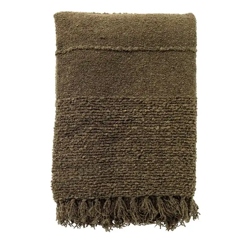 Dutch Decor plaid Senna Military Olive B140 × H180 cm